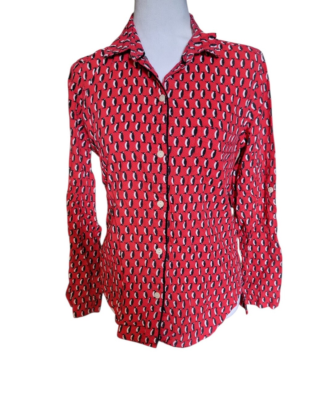 Victoria's Secret Flannel Pajamas Red sz XS